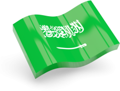 Saudi Arabia Flag, White Arabic Script, Sword Emblem, Green Color, Islamic Symbolism PNG