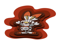 Scorbunny Pokemon, Fire Type, Speedy Rabbit, Starter Pokemon, Dynamic Moves PNG