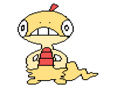 Scraggy Pokemon, Shed Skin, Dark Type, Fighting Type, Lizard Pokemon PNG