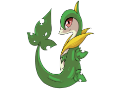Servine Pokemon, Evolved Form, Vine Whip, Leaf Tornado, Serpentine Shape PNG