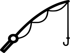 Silhouette Fishing Pole, Reel, Sport, Adventure, Catch PNG