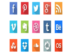 Social Icons PNG Transparent Image