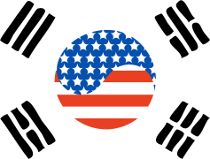 South Korea Flag, White, Red, Blue, Taeguk PNG