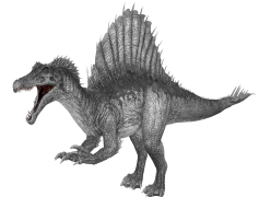 Spinosaurus, Theropod, Aquatic, Cretaceous, North America PNG