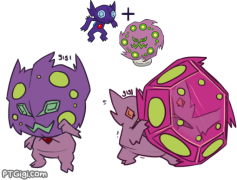 Spiritomb Pokemon, 108 Spirits, Sinnoh Region, Eerie Aura, Ghost-Dark Type PNG