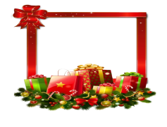 Square Christmas Frame, Winter Wonderland, Festive Border, Joyful Surrounding, Seasonal Ornament PNG