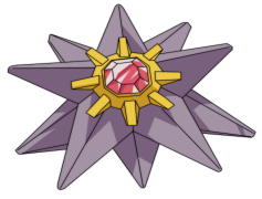 Starmie Pokemon, Hidden Power, Rapid Spin, Water Type, Star Shape PNG
