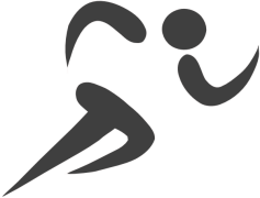 Stick Figure Running Silhouette, Athlete, Dynamic, Sprinting, Fitness PNG