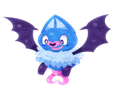Swoobat Pokemon, Evolutionary Stage, Psychic Type, Bat Creature, Heart Charm PNG