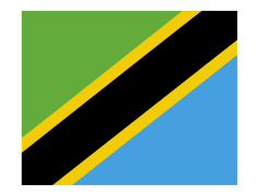 Tanzania Flag, Blue Field, Unity Representation, Green Stripe, Yellow Triangle PNG