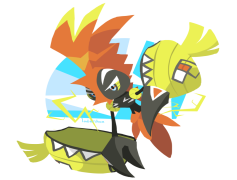 Tapu Koko Pokemon, Island Deity, Legendary Creature, Electric Type, Flying Ability PNG