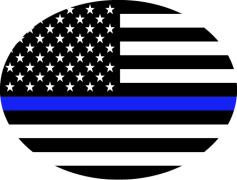 Thin Blue Line Flag, Community, Law Enforcement, Unity, Support PNG