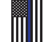 Thin Blue Line Flag, Courage, Symbol, Law Enforcement, Respect PNG