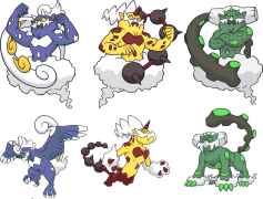 Thundurus Pokemon, Flying Ability, Legendary Creature, Electric Type, Thunderbolt Attack PNG