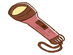 Torch Vector FlashLight, Compact, LED, Illumination, Bright PNG