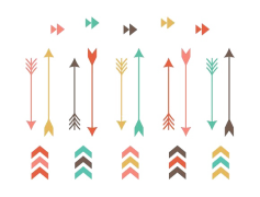 Tribal Arrow, Cultural Icon, Folk Art, Arrowhead Style, Native Motif PNG