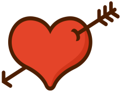 Valentine Heart Arrow, Symbol, Celebration, Love, Cupid PNG