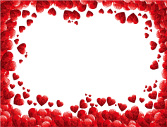 Valentines Day Border Red, Sweetheart Trim, Love Decoration, Affectionate Accents, Romantic Edges PNG