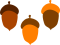 Vector Acorn, Autumn, Forest, Organic, Brown PNG