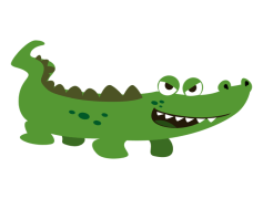 Vector Alligator, Creative, Cartoon, Animal, Reptile PNG