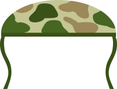 Vector Army Hat, Camouflage Style, Adventure Outfit, Casual Fashion, Outdoor Gear PNG