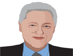 Vector Bill Clinton, Political Art, Pop Culture, Democratic Leader, American President PNG