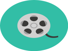 Vector Film Reel, Motion, Visual, Entertainment, Movie PNG