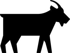 Vector Goat Black, Nature, Farm, Illustration, Vector PNG