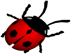 Vector Ladybug Insect, Nature Symbol, Wildlife Vector, Red Spots, Garden Bug PNG