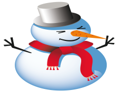 Vector Snowman PNG