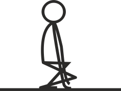 Vector Stick Figure, Character, Outline, Simple, Motion PNG