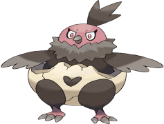 Vullaby Pokemon, Nesting Habits, Protective Behavior, Unique Feathered Appearance, Dark-Flying Type PNG
