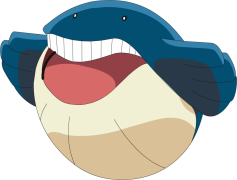 Wailmer Pokemon, Water Type, Ball Shape, Generation Three, Whale Pokémon PNG