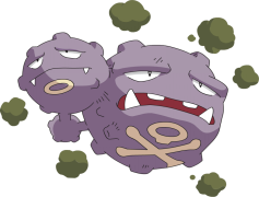 Weezing Pokemon, Toxic Cloud, Dual Evolution, Competitive Battler, Dark Humor PNG
