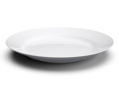 White Plate, Ceramic, Elegant, Dinnerware, Table Setting PNG