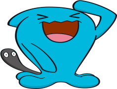 Wobbuffet Pokemon, Game Character, Blue Color, Unique Abilities, Counter Attacker PNG