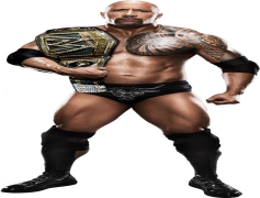 WWE The Rock, Charismatic Leader, Sports Entertainer, Electrifying Performer, Hollywood Superstar PNG