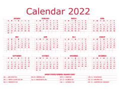 Year 2022 Calendar, Monthly Planner, Events, Daily Schedule, Time Management PNG