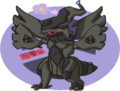 Zekrom Pokemon, Unova Region, Legendary Creature, Dragon Type, Electric Type PNG