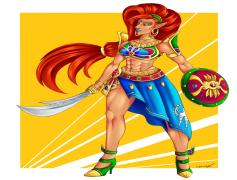 Zelda Urbosa, Goddess, Warrior, Courage, Thunder PNG
