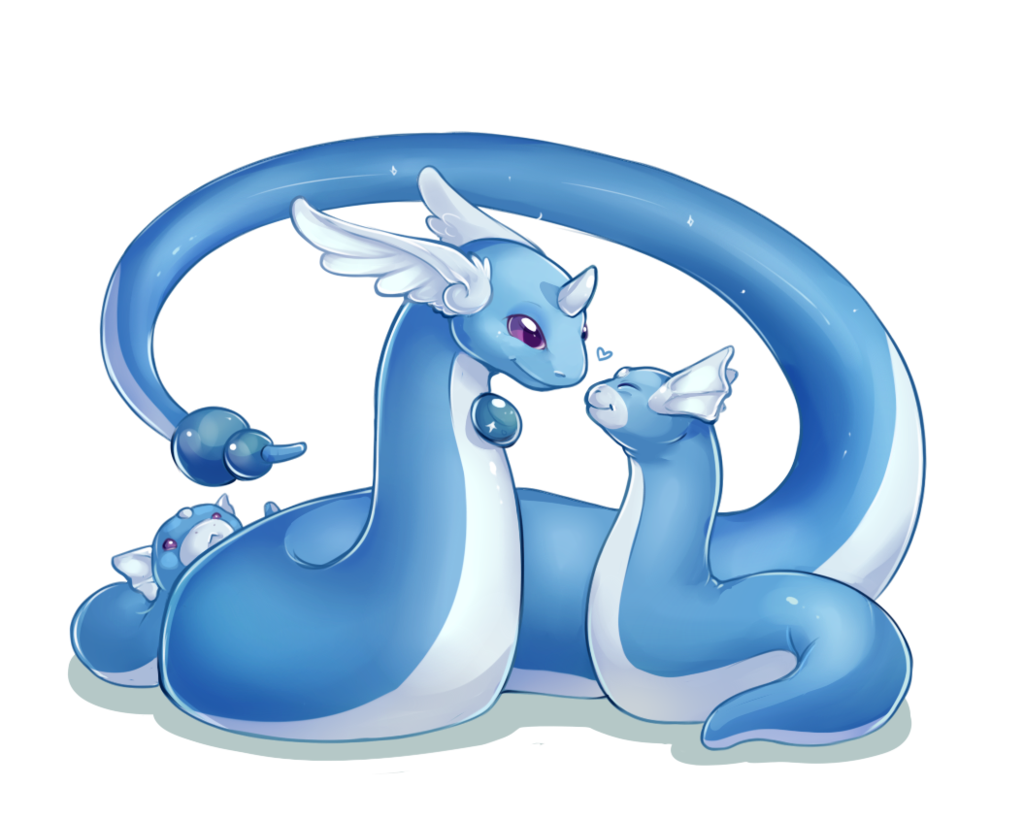 Dratini Pokemon, Rare Creature, Water Type, Kanto Region, Evolving Stage PNG