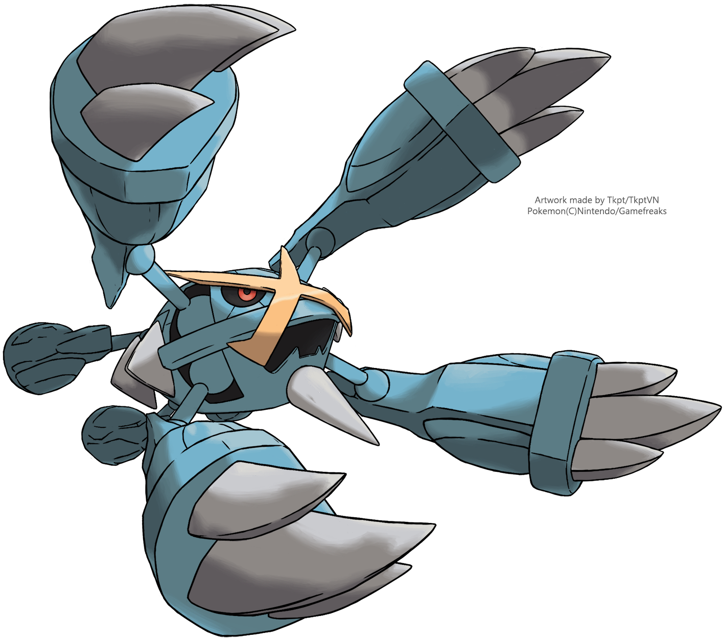 Metagross Pokemon, Psychic Type, High Defense, Pokémon Battle, Powerful Attacker PNG