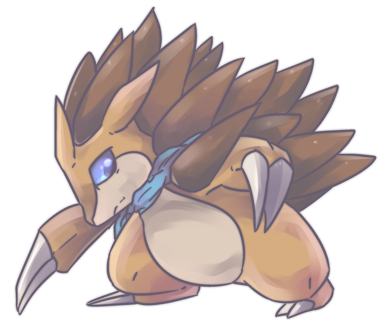 Sandslash Pokemon, Evolutionary Stage, Ground Type, Sharp Claws, Defensive Moves PNG